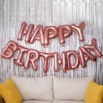 Надпись Happy Birthday Розовое Золото 41см