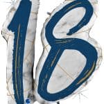 Шар Цифра 18 Синий 97см